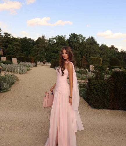 Rose Muse ロゼミューズ Chiffon pleated dress Rose Muse