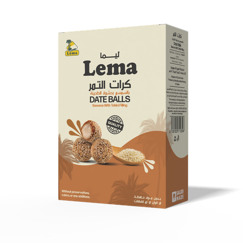 كرات التمر بالسمسم والطحينة