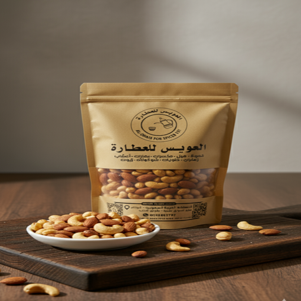 Smoked mixed nuts