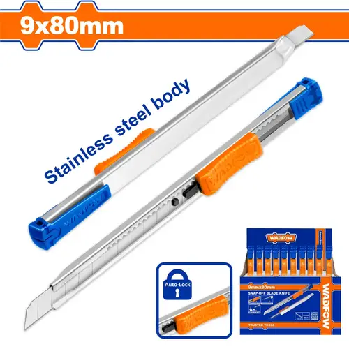 سكين موكيت صغير معدن 9x80mm WADFOW WSK1509