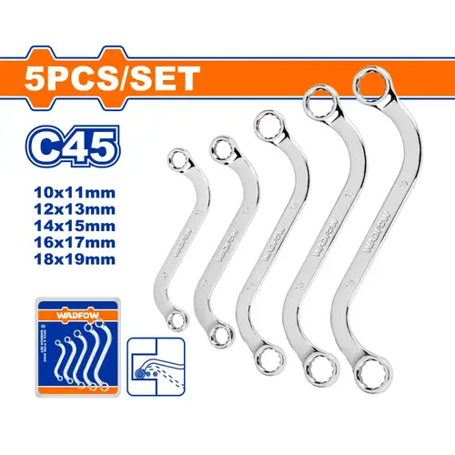 طقم مفتاح مختوم 8-22mm 5pcs WADFOW WFR4405