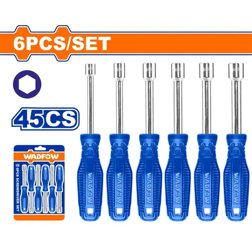 طقم راس حبة يد ازرق 8Pcs WADFOW WSS24T6