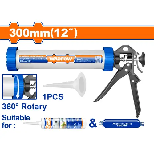 Aluminum caulking gun