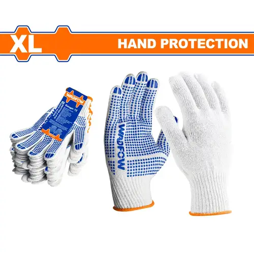 Knitted&PVC dots gloves
