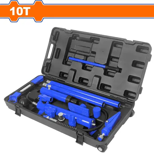 Portable hydraulic body repair set