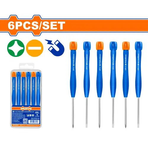 طقم مفكات صفير 6Pcs WADFOW WSS2B06