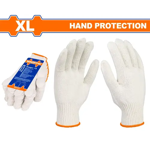 كفوف عمال قطن 10 (XL) WADFOW WKG2801