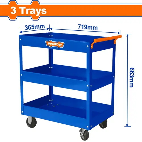 دولاب عدة 3طبقات
 719x365x663mm WADFOW WCS1A13
