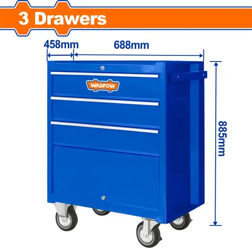 دولاب عدة 3ادرج
 589x411x112.5mm WADFOW WCS2A03