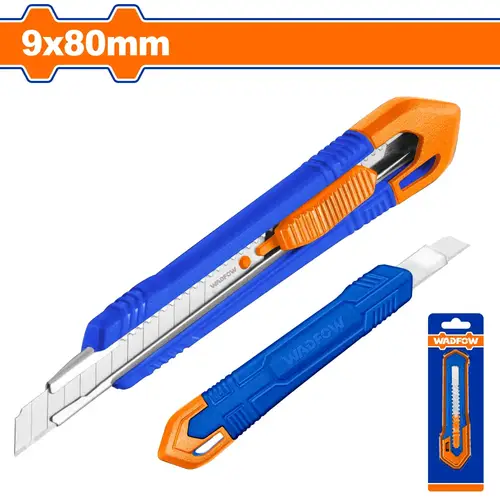 سكين موكيت صغيربلاستيك 9x80mm WADFOW WSK3909