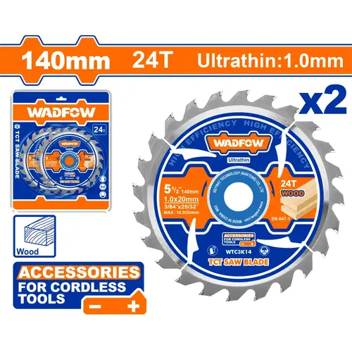 ديسك قص خشب 140mm 24T WADFOW WTC3K14