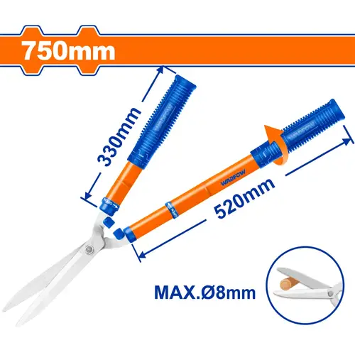 Telescopic hedge shear