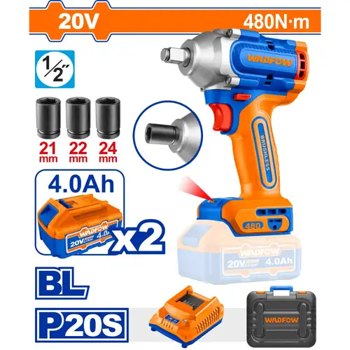 دريل شد كفرات 480N.m 20v WADFOW WCD1B483
