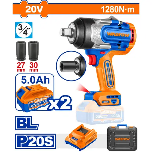 دريل شد كفرات 1280N.m 20v WADFOW WCD1B128
