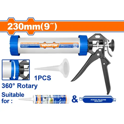 Aluminum caulking gun