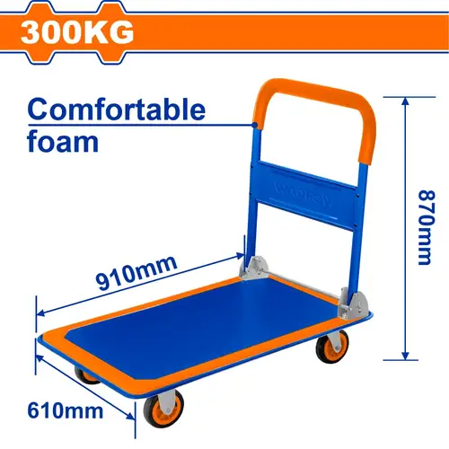 Foldable platform hand truck
