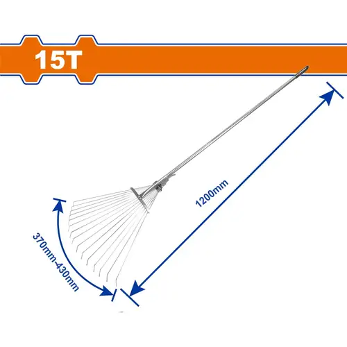 Metal leaf rake