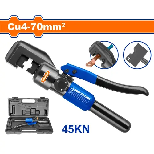 طقم مكبس هيدروليك 4-70mm2
Crimping 45KN WADFOW WHT1D70