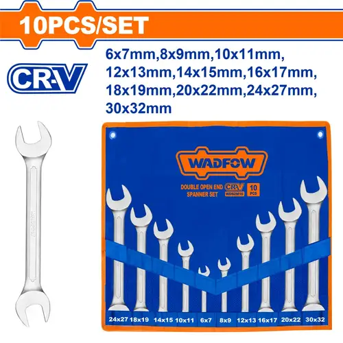 طقم مفتاح مفتوح Size:6-32mm 10pcs WADFOW WDS2M10