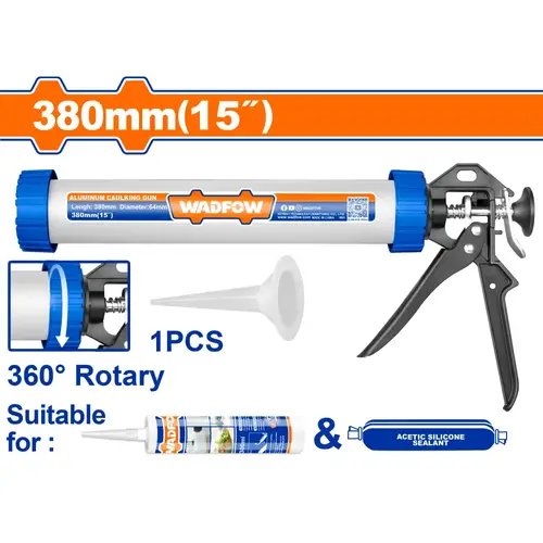 Aluminum caulking gun