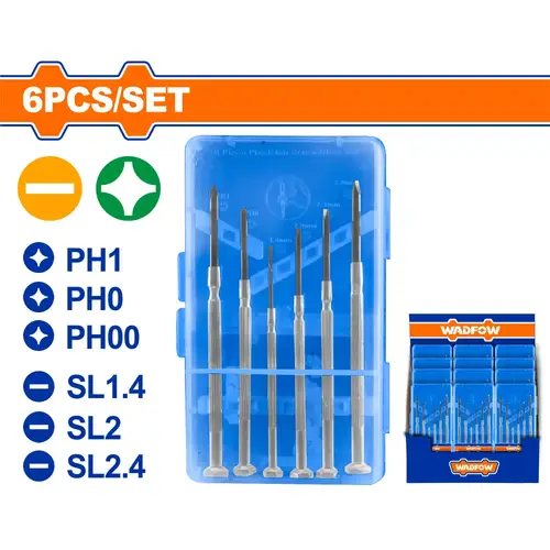 طقم مفكات صفير 6Pcs WADFOW WSS2B26