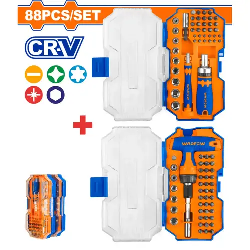 طقم مفكات متنوع 88Pcs WADFOW WSS8B88