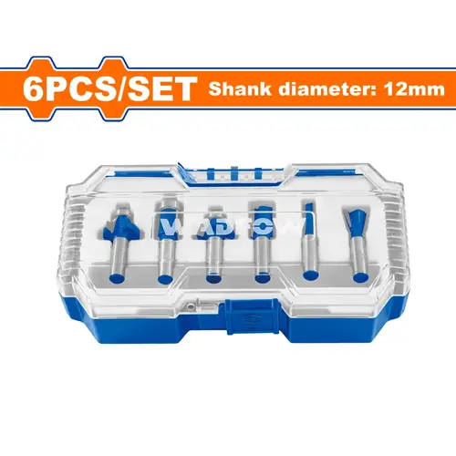 طقم ريش راوتر 12mm/6Pcs WADFOW WRKSR0112