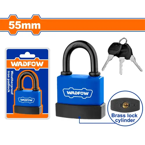 Weatherproof iron padlock