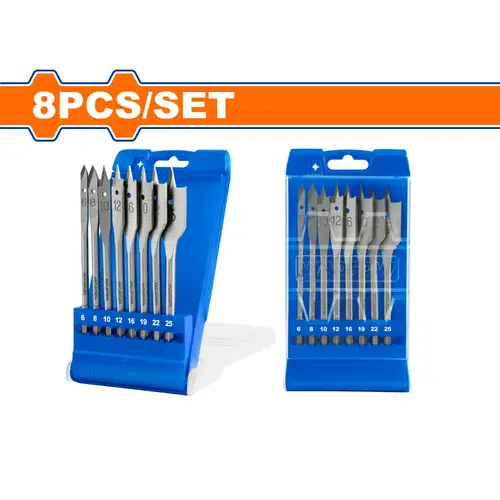 طقم ريش خشب مسطح 8Pcs WADFOW WWF6B08