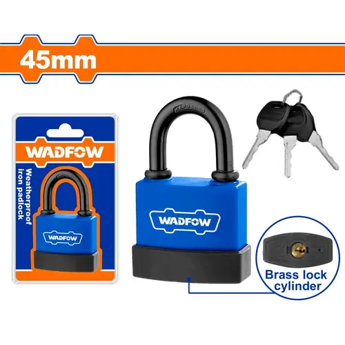 Weatherproof iron padlock