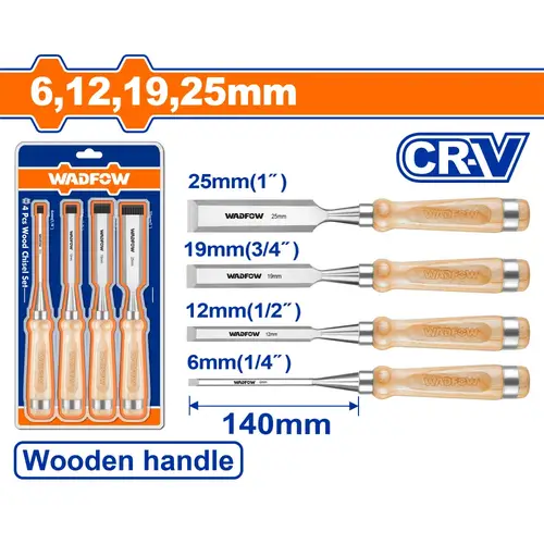 4 Pcs wood chisel set