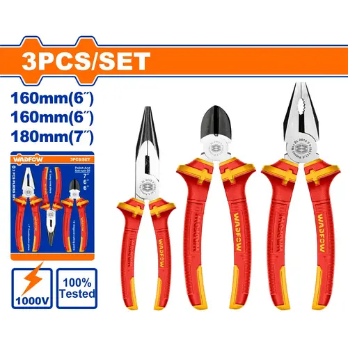 3 Pcs insulated pliers set