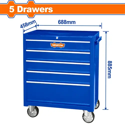 دولاب عدة 5ادرج
688x458x735mm WADFOW WCS2A05