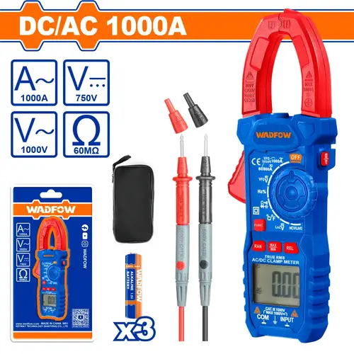 كلامب متر DC/AC 1000A WADFOW WDM65085