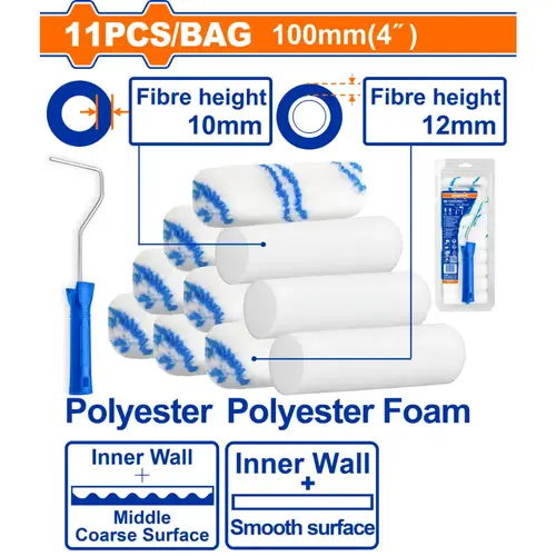 Cylinder brush 11 in 1 set(Inner wall)