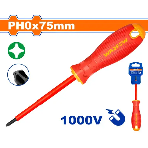 مفك كهربائي معزول مربع PH0x75mm 3