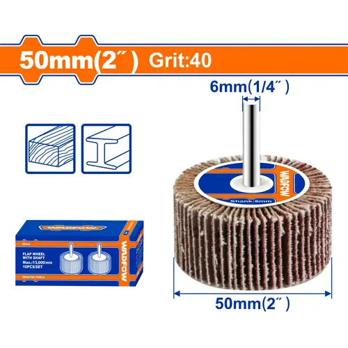 flap wheel with shaft