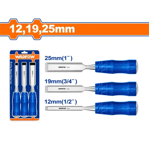 طقم ازميل خشب يد بلاستيك 3pcs WADFOW WWC2203