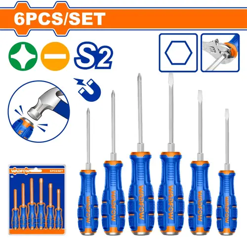 6Pcs go-through screwdriver set