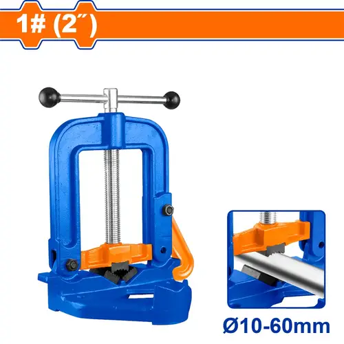 Bench yoke pipe vise