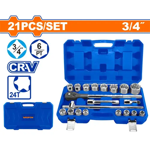 طقم حبوب 21PCS 3/4 