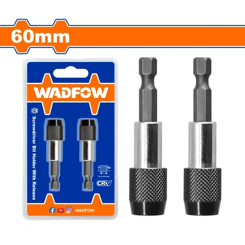 Screwdriver bit holder with release