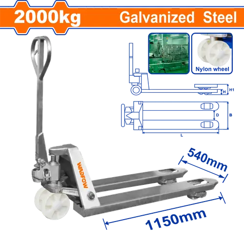 Galvanized pallet truck