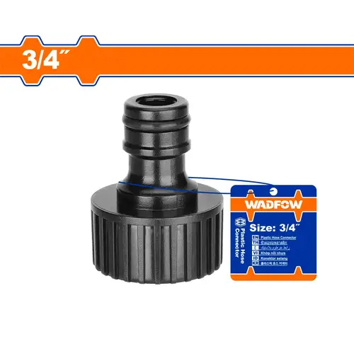 Plastic hose connector