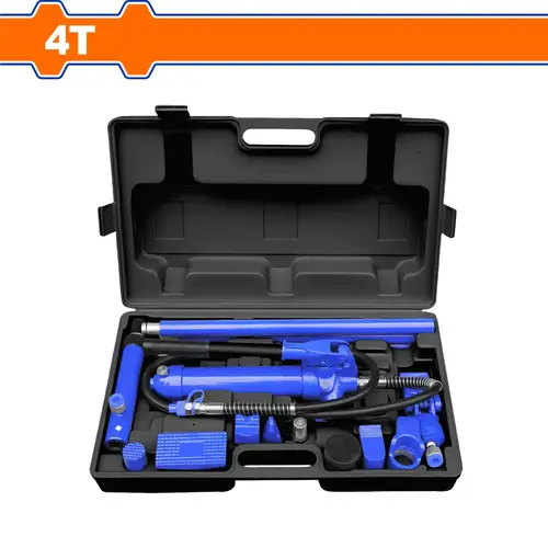 Portable hydraulic body repair set