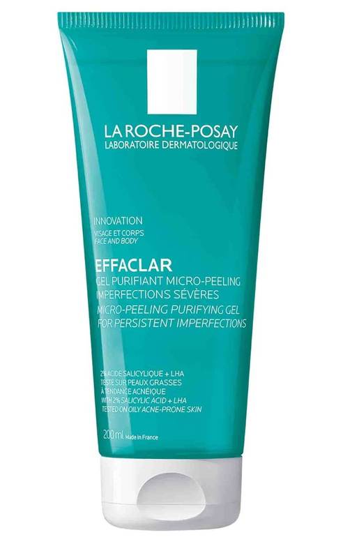 La Roche-Posay Effaclar Gel, Cleanser & Micro-Peeler, Persistent Imperfection, Face & Body