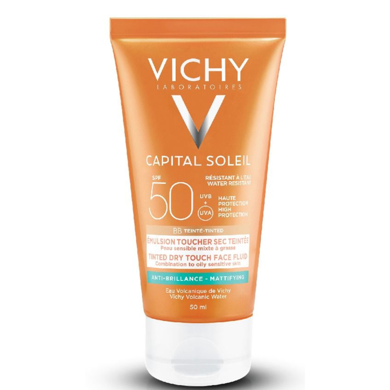 Vichy, Sunscreen, Capital Soleil, Mattifying Face Fluid, Dry touch Spf 50 - 50 Ml