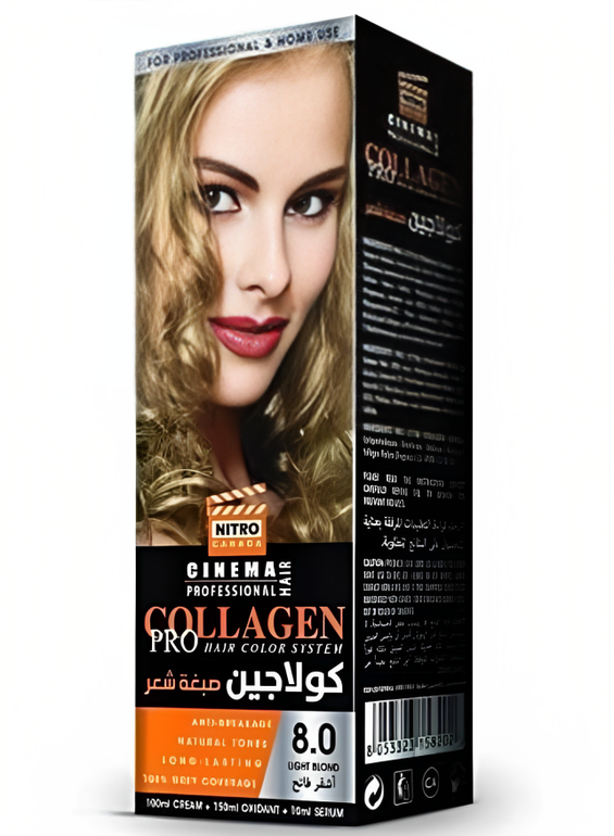 NITRO CANADA COLLAGEN HAIR COLOR Light Blond 8.0