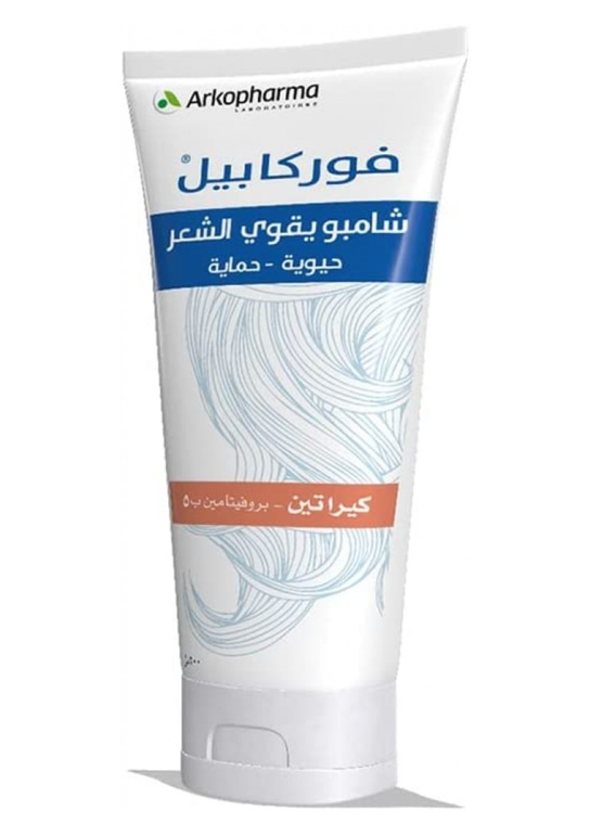 Arko Pharma Forcapil Shampoo with Keratin and Pro-Vitamin B5 to Strengthen Hair - 200 ml