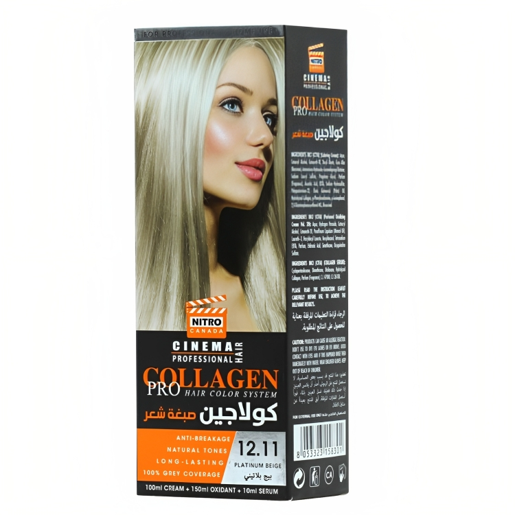Nitro Canada Collagen Pro Hair Color, 12.11 Platinium Beige 